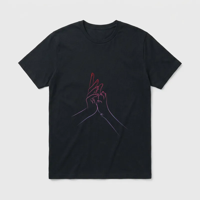 Pfote Menschenhand Hund Hunde Lustige Hundesprüche T-Shirt – Klassisches T-Shirt in Schwarz