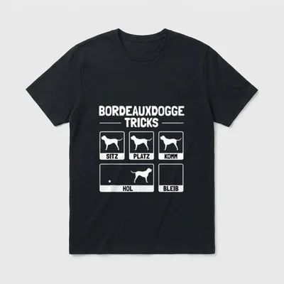 Lustiges Bordeaux-Dogge Hund Hundehalter T-Shirt – Klassisches T-Shirt in Schwarz