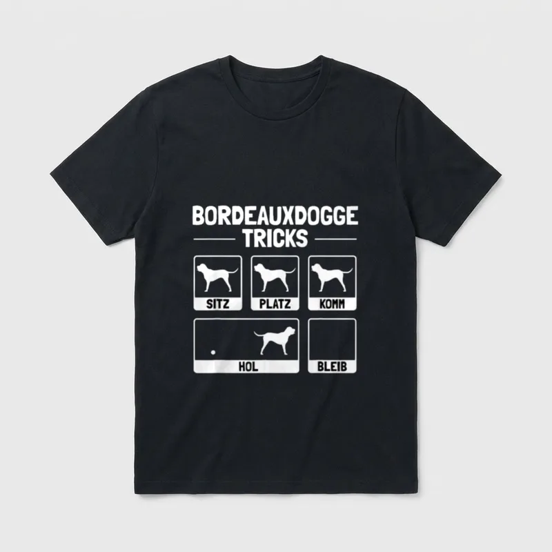Lustiges Bordeaux-Dogge Hund Hundehalter T-Shirt – Klassisches T-Shirt in Schwarz