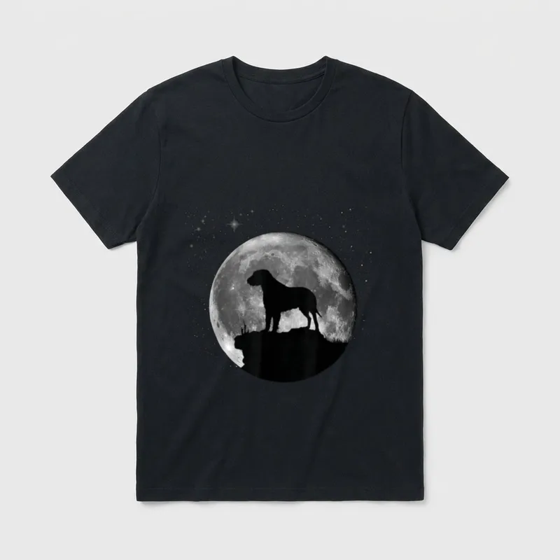 Irish Wolfhound Hunde T-Shirt – Klassisches T-Shirt in Schwarz