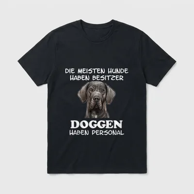 Deutsche Dogge Hundebesitzer Hund T-Shirt – Klassisches T-Shirt in Schwarz