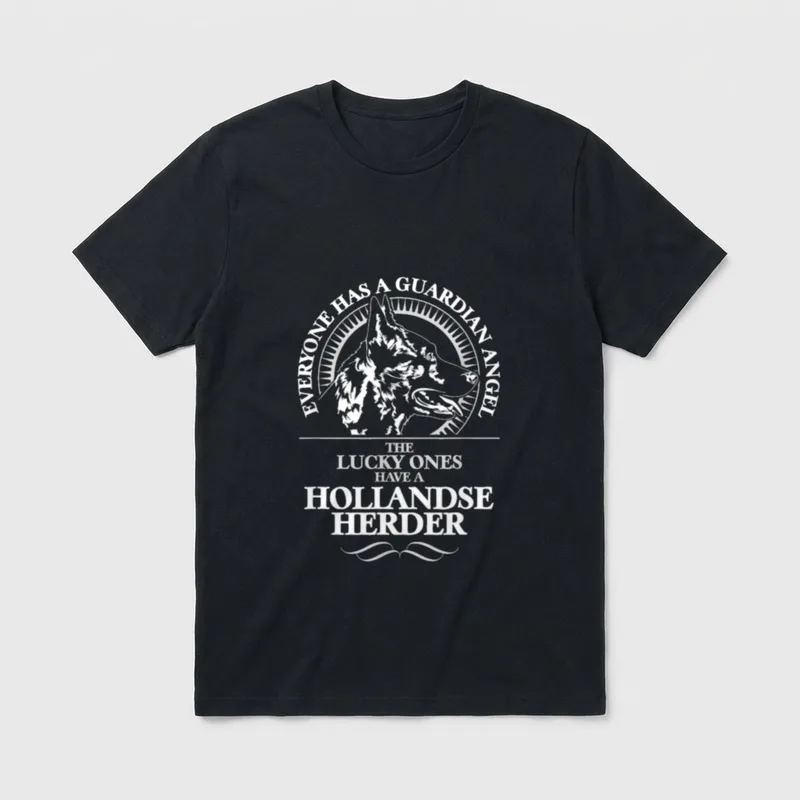 Hollandse Herder Guardian Hund T-Shirt – Klassisches T-Shirt in Schwarz