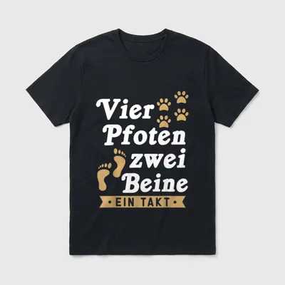 Lustig Hundeliebhaber Frauchen Hundemotive T-Shirt – Klassisches T-Shirt in Schwarz