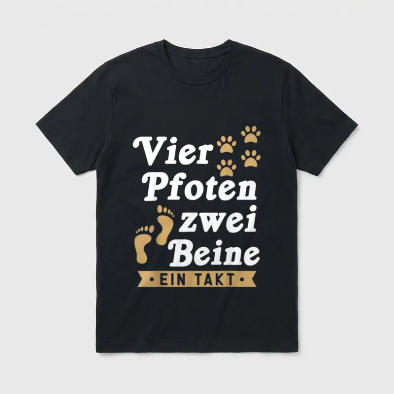Lustig Hundeliebhaber Frauchen Hundemotive T-Shirt – Klassisches T-Shirt in Schwarz