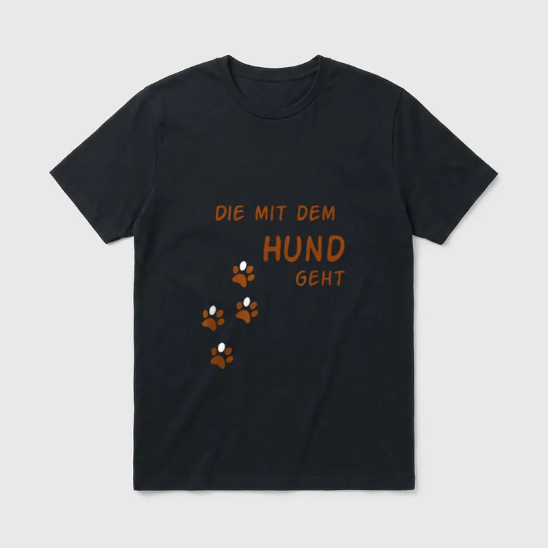 Hunde Liebhaber für Männer T-Shirt – Klassisches T-Shirt in Schwarz
