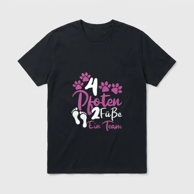 Hundeliebhaber Frauchen Gassi 4 T-Shirt – Klassisches T-Shirt in Schwarz