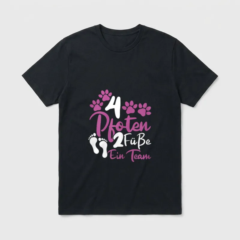 Hundeliebhaber Frauchen Gassi 4 T-Shirt – Klassisches T-Shirt in Schwarz