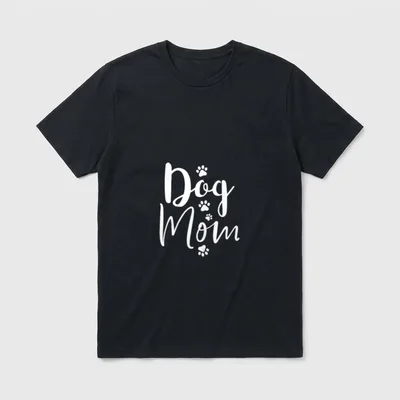 Dog Mom Mama Hund Pfote T-Shirt – Klassisches T-Shirt in Schwarz