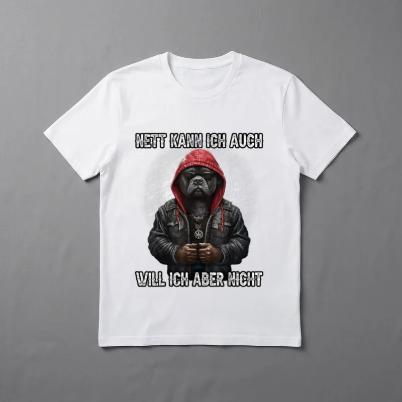 Nett kann ich auch T-Shirt – Klassisches T-Shirt in Schwarz