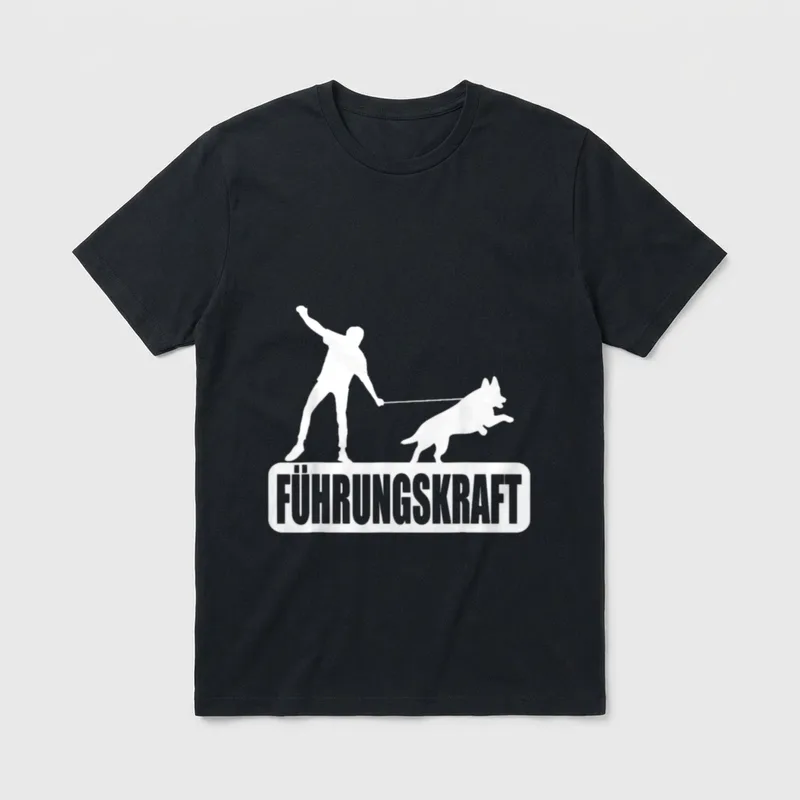 Leadership Hundebesitzer zum Spazierengehen T-Shirt – Klassisches T-Shirt in Schwarz
