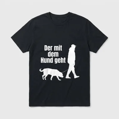 Lustiges Hundebesitzer T-Shirt – Klassisches T-Shirt in Schwarz
