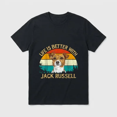 Vintage Retro Style Pet T-Shirt – Klassisches T-Shirt in Schwarz