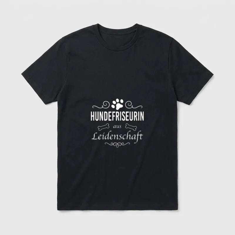 Hundefriseurin aus Leidenschaft I T-Shirt – Klassisches T-Shirt in Schwarz