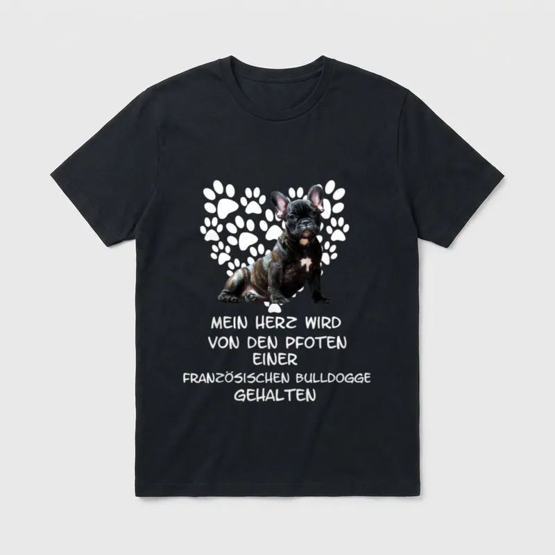 Französische Bulldogge Hund Lustige Hundesprüche T-Shirt – Klassisches T-Shirt in Schwarz