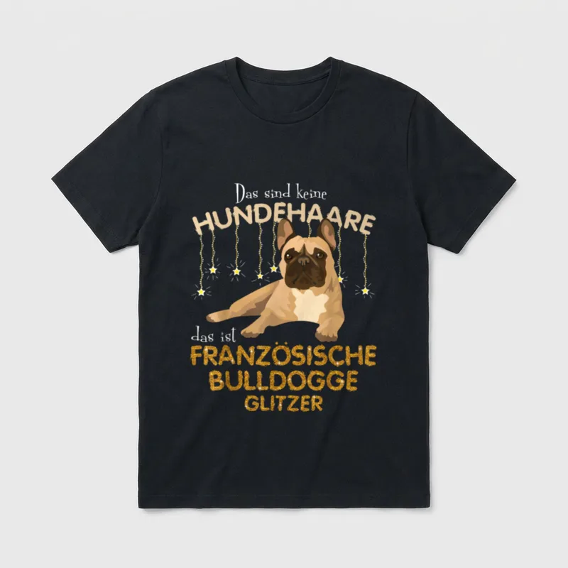 Das sind keine Hundehaare Lustige Hundesprüche T-Shirt – Klassisches T-Shirt in Schwarz
