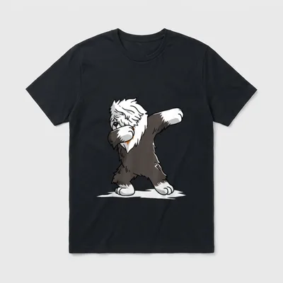 Dabbing Bobtail Dab Tanzen T-Shirt – Klassisches T-Shirt in Schwarz