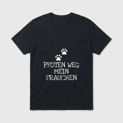 Hundebesitzer Pfoten Weg Mein T-Shirt – Klassisches T-Shirt in Schwarz