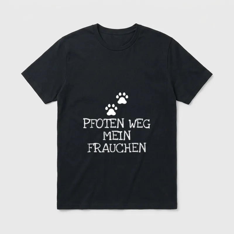 Hundebesitzer Pfoten Weg Mein T-Shirt – Klassisches T-Shirt in Schwarz