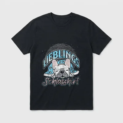 Haustier Schlafmütze Hund Schlafshirt T-Shirt – Klassisches T-Shirt in Schwarz