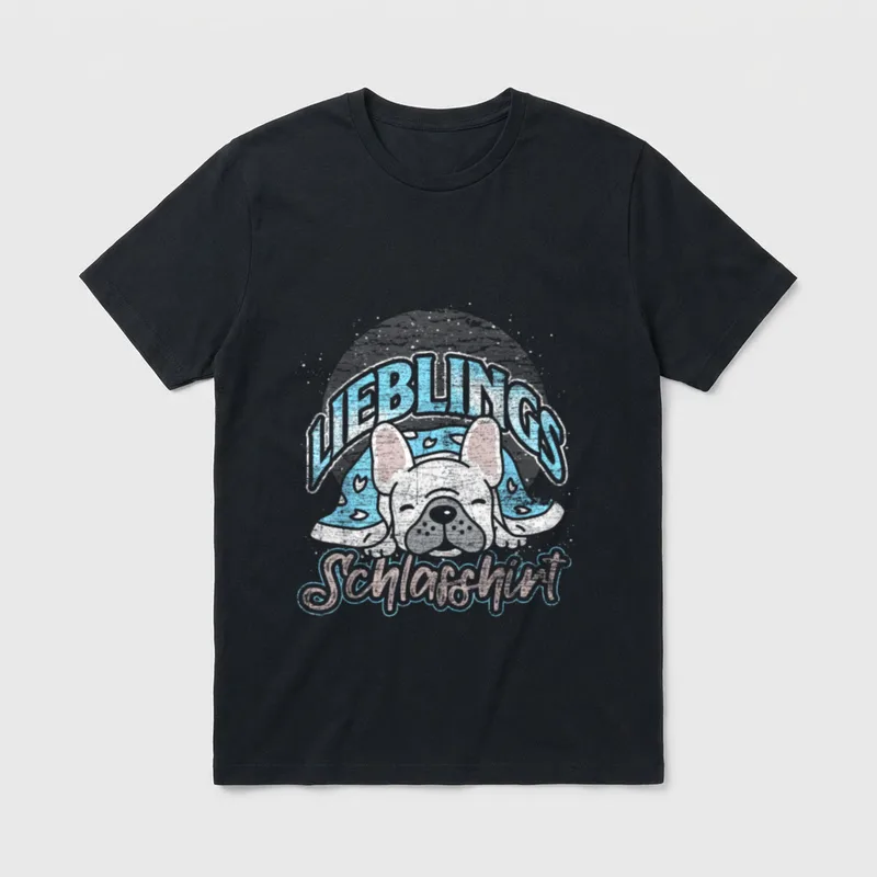 Haustier Schlafmütze Hund Schlafshirt T-Shirt – Klassisches T-Shirt in Schwarz