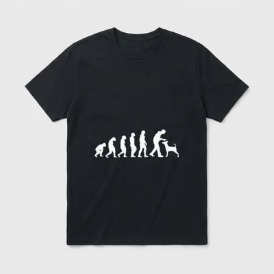 Hundebesitzer Evolution Hund Hundeliebhaber T-Shirt – Klassisches T-Shirt in Schwarz