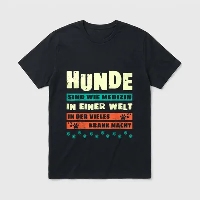 Hundespruch für Hundebesitzer Hundemotiv T-Shirt – Klassisches T-Shirt in Schwarz