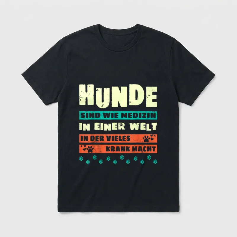 Hundespruch für Hundebesitzer Hundemotiv T-Shirt – Klassisches T-Shirt in Schwarz