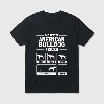 Lustiges American Bulldog Geschenk-Idee T-Shirt – Klassisches T-Shirt in Schwarz