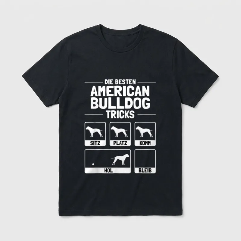 Lustiges American Bulldog Geschenk-Idee T-Shirt – Klassisches T-Shirt in Schwarz