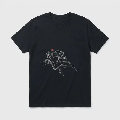 Lustige Deutsche Dogge Hund T-Shirt – Klassisches T-Shirt in Schwarz
