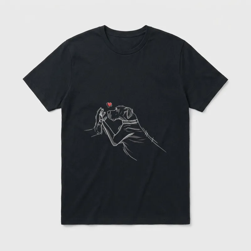 Lustige Deutsche Dogge Hund T-Shirt – Klassisches T-Shirt in Schwarz