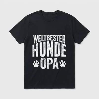 Hund Opa Hundehalter Opa T-Shirt – Klassisches T-Shirt in Schwarz
