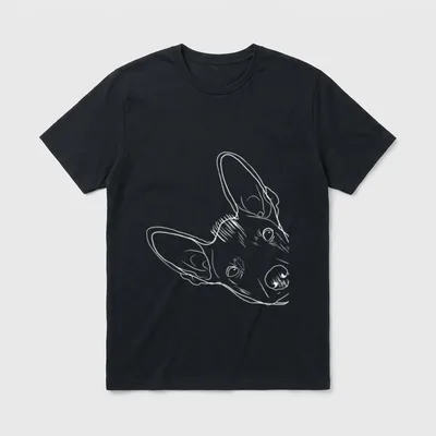 Mexikanischer Nackthund Hund Xoloitzcuintle T-Shirt – Klassisches T-Shirt in Schwarz