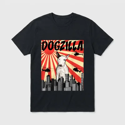 Perrozilla Hund Dogzilla Japanisch T-Shirt – Klassisches T-Shirt in Schwarz