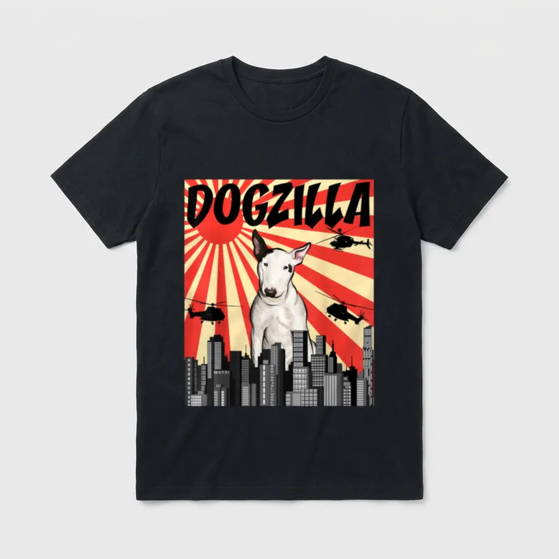 Perrozilla Hund Dogzilla Japanisch T-Shirt – Klassisches T-Shirt in Schwarz