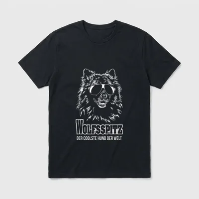 Wolfsspitz cooler Hund Hunde T-Shirt – Klassisches T-Shirt in Schwarz