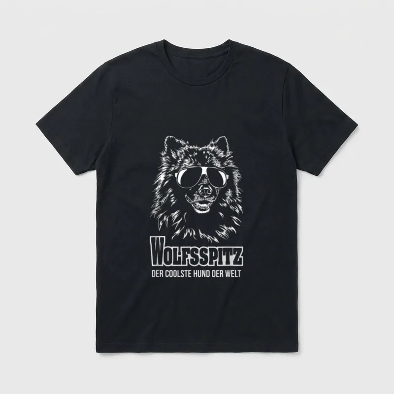 Wolfsspitz cooler Hund Hunde T-Shirt – Klassisches T-Shirt in Schwarz