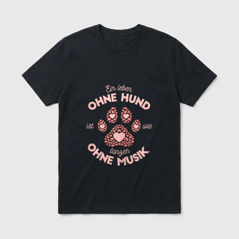 Ein Leben Ohne Hund T-Shirt – Klassisches T-Shirt in Schwarz