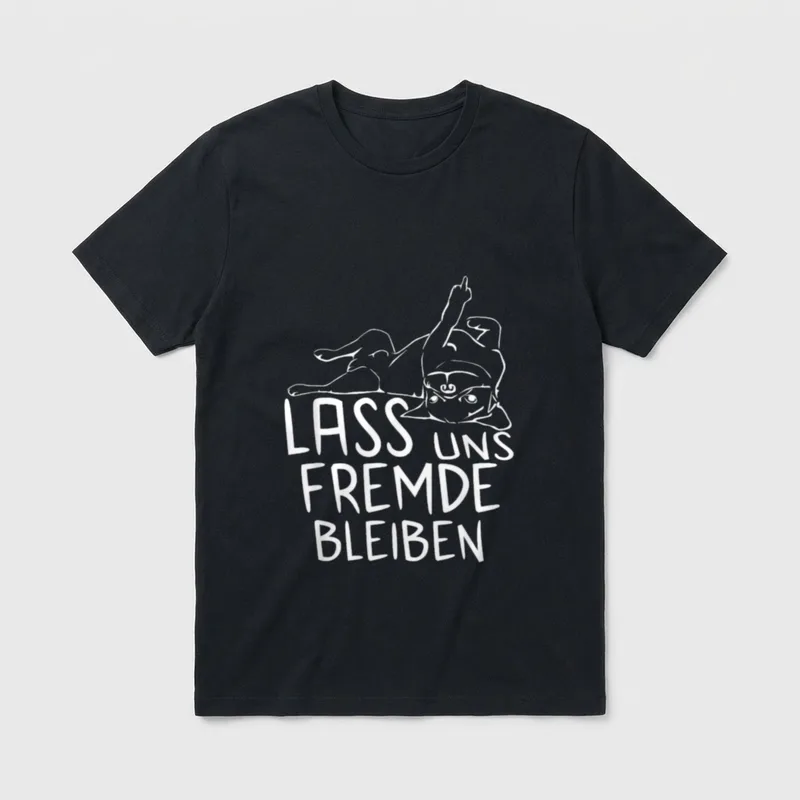 Hund Statement Spruch Lass T-Shirt – Klassisches T-Shirt in Schwarz