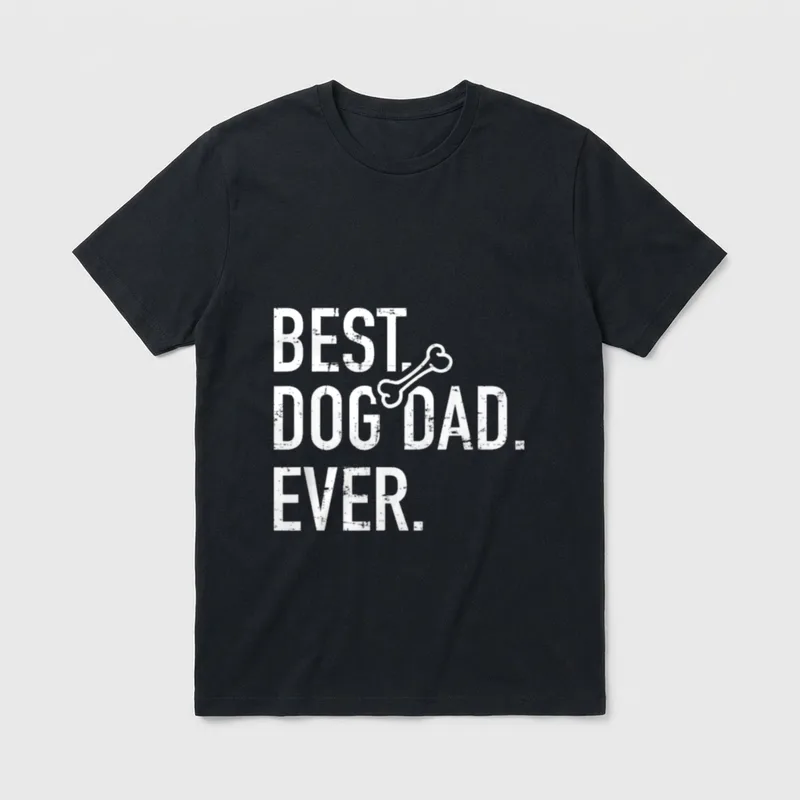 Hund best dog dad T-Shirt – Klassisches T-Shirt in Schwarz