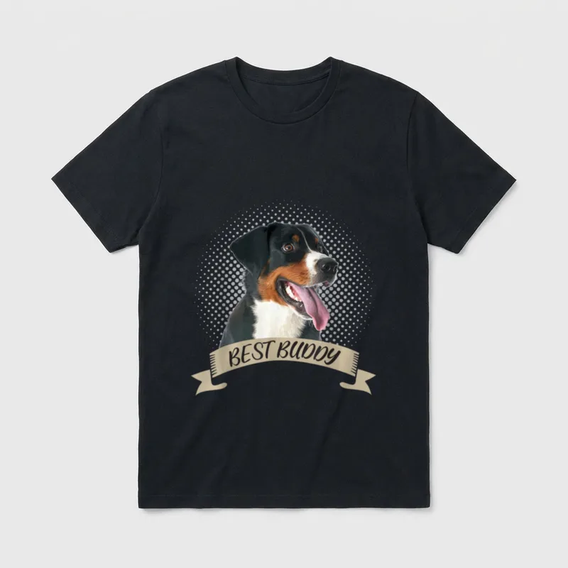 Appenzeller Sennenhund Best Buddy T-Shirt – Klassisches T-Shirt in Schwarz