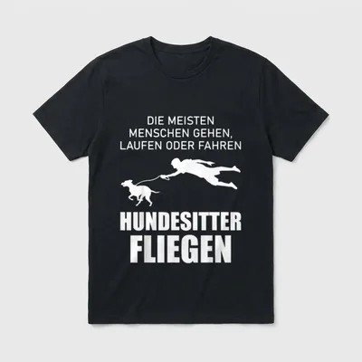 Lustiger Hundesitter Spruch Gassi T-Shirt – Klassisches T-Shirt in Schwarz