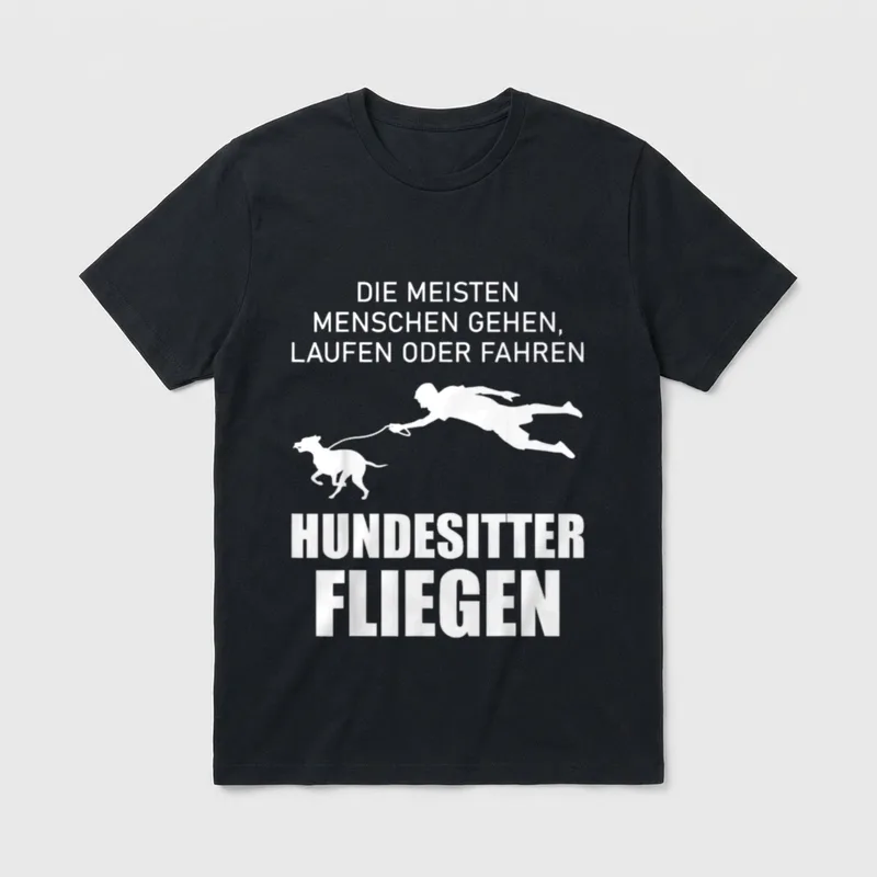 Lustiger Hundesitter Spruch Gassi T-Shirt – Klassisches T-Shirt in Schwarz