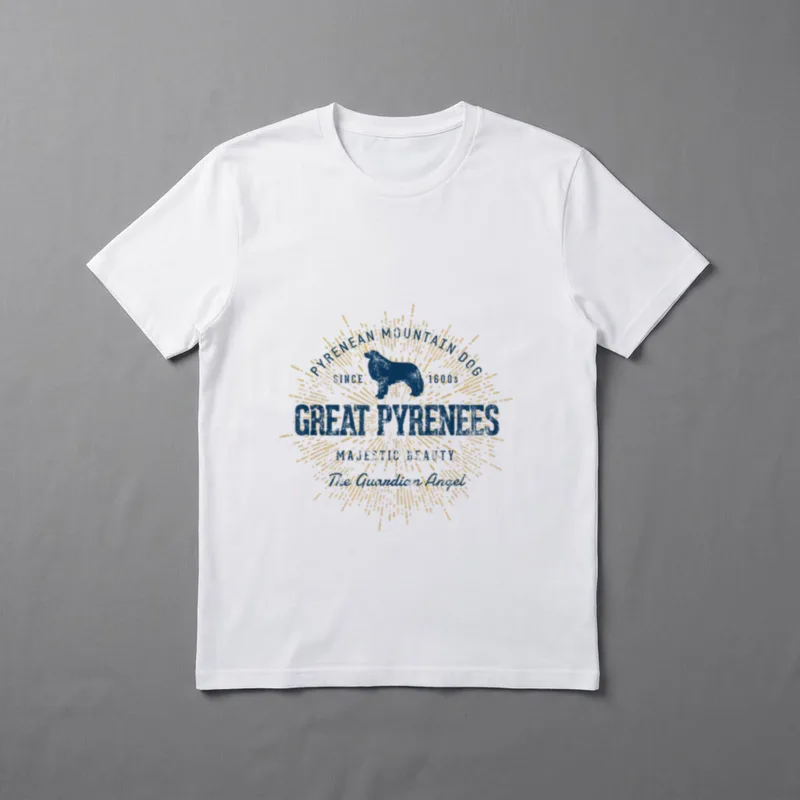 Pyrenean Mountain Dog Vintage T-Shirt – Klassisches T-Shirt in Schwarz
