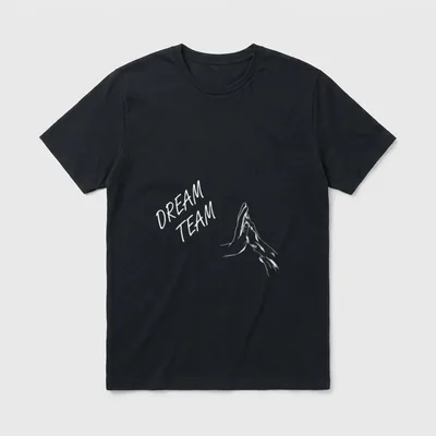 Hunde Dream Team Hundemotiv T-Shirt – Klassisches T-Shirt in Schwarz