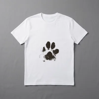 Hundepfoten künstlerische Pfoten Hundeliebhaber T-Shirt – Klassisches T-Shirt in Schwarz