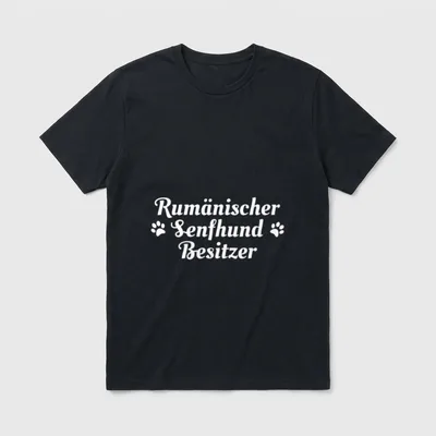 Rumänischer Senfhund Besitzer Mischlingshund T-Shirt – Klassisches T-Shirt in Schwarz