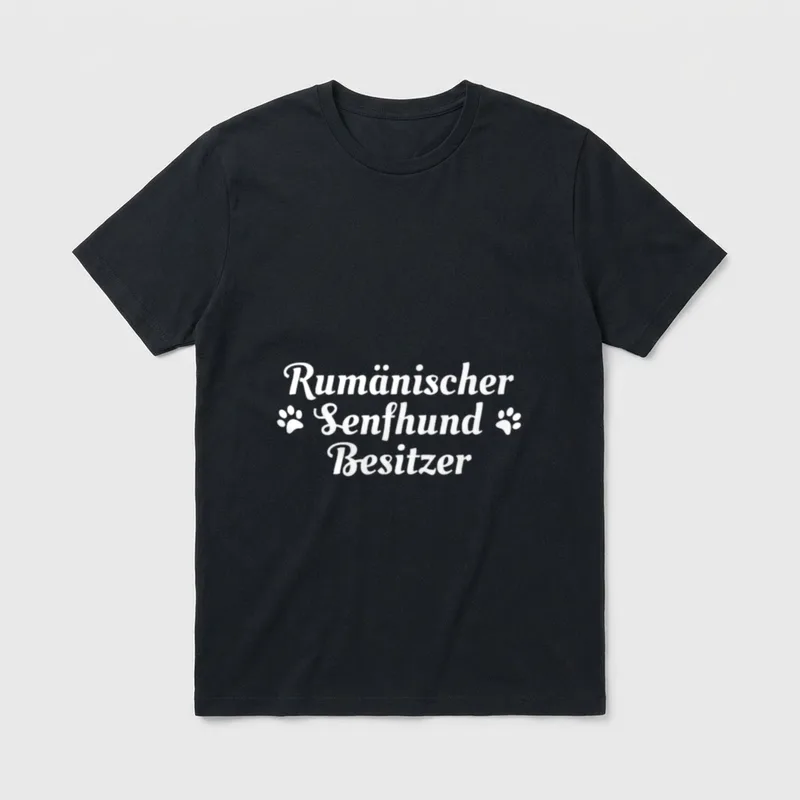 Rumänischer Senfhund Besitzer Mischlingshund T-Shirt – Klassisches T-Shirt in Schwarz