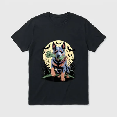 Halloween Australian Cattle Dog T-Shirt – Klassisches T-Shirt in Schwarz