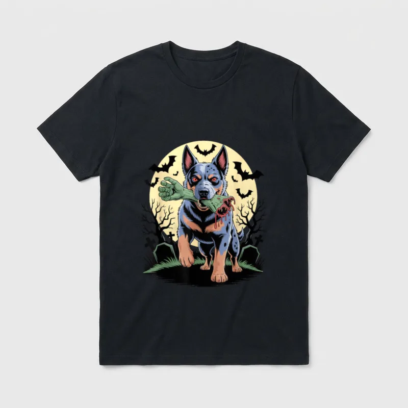 Halloween Australian Cattle Dog T-Shirt – Klassisches T-Shirt in Schwarz